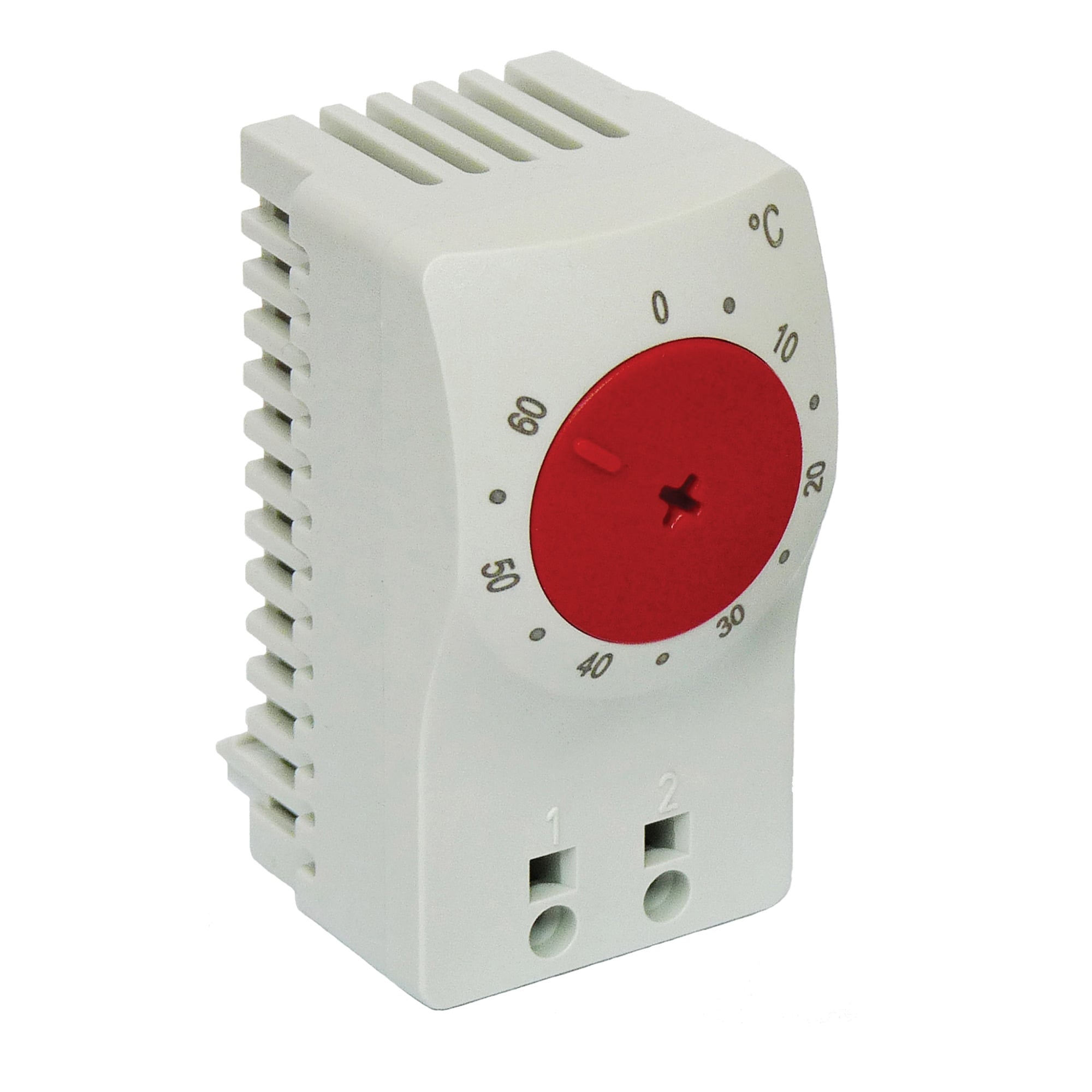 Temperature Control Switch, 2.36x1.30x1.62, Lt Gray, Plastic, Closed C