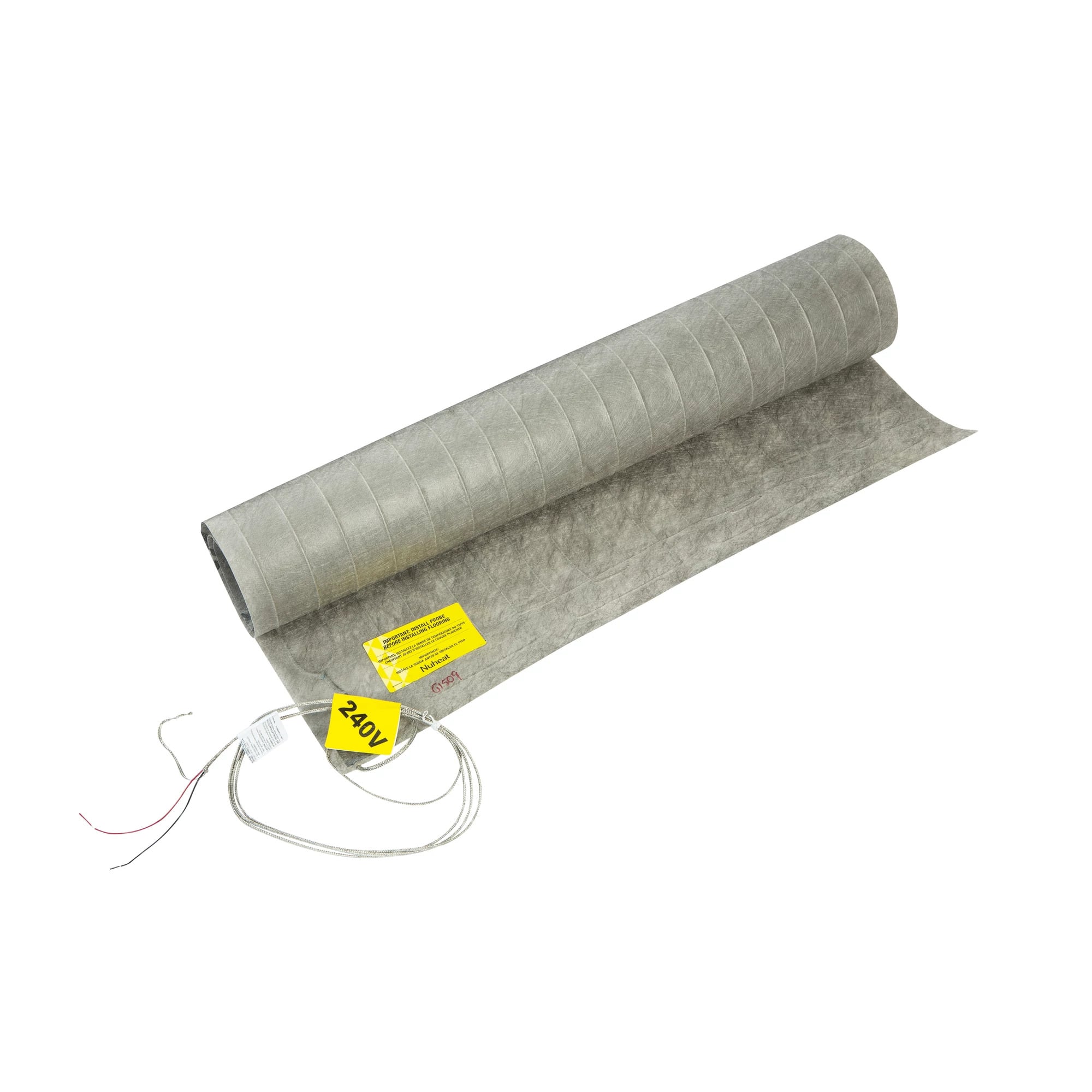 Nuheat standard mat, 240 V, 84x36, 1.1 Amps, 252 W. Mat dimensions 7' x 3'