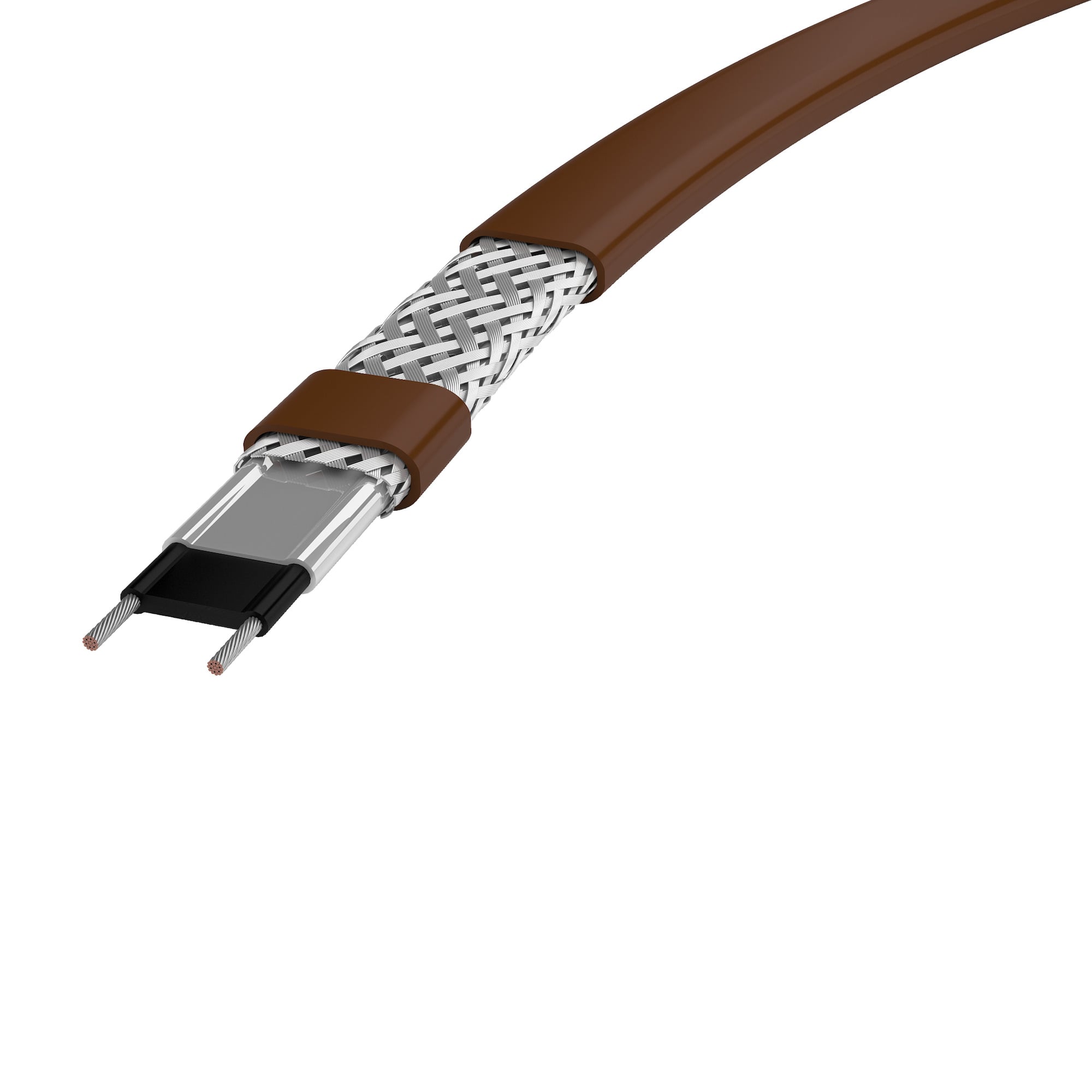 QTVR Self-Regulating Heating Cable, 120 V, 10 W/ft at 50F/10C, CT-Jacket