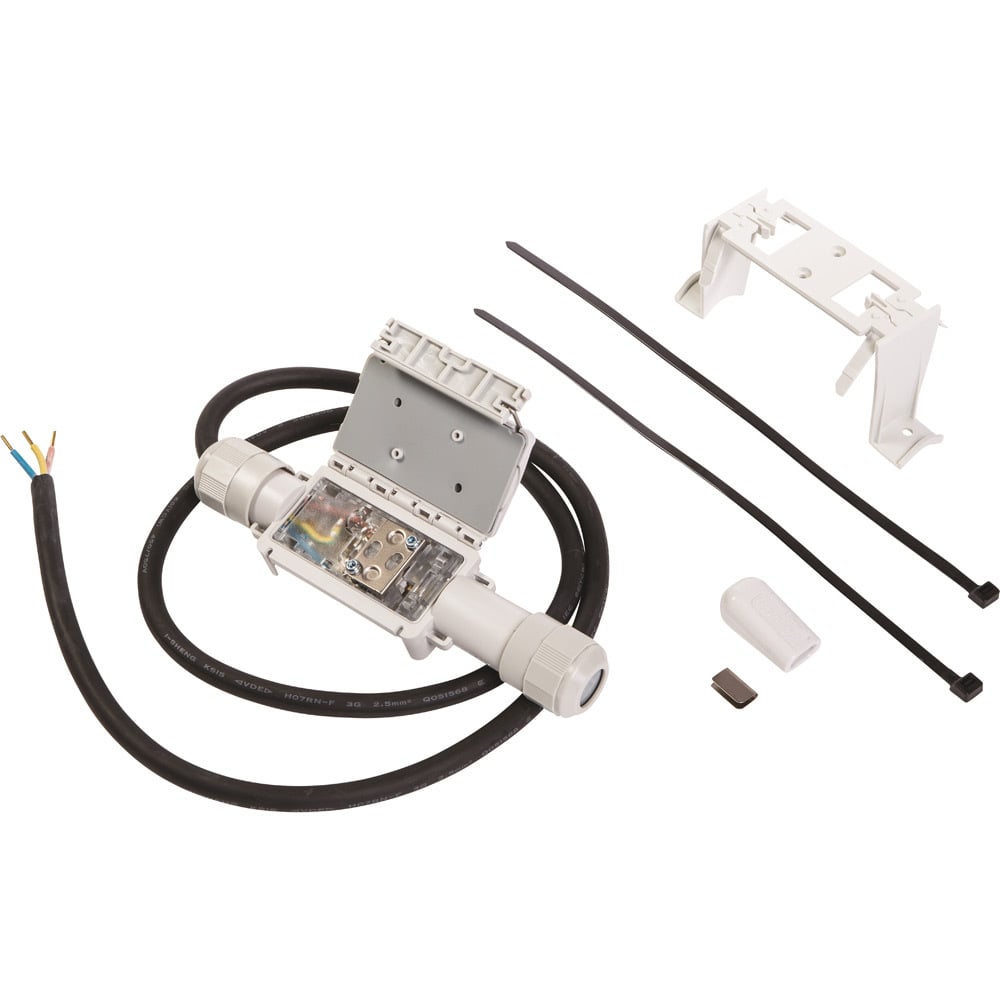 Mechanical splice connection with pipe mounting bracket