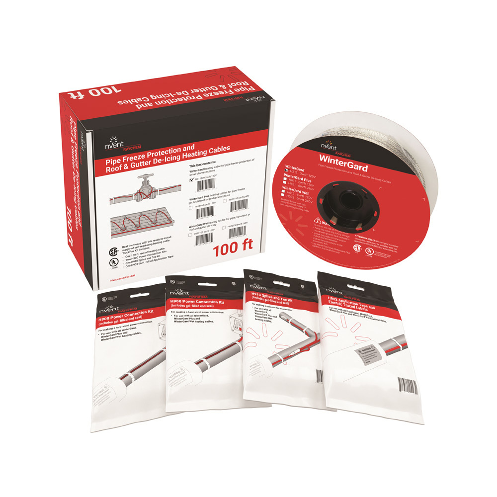 WinterGard Self-Reg Heating Cable TruckPak, 120 V, 3 W/ft at 40 degree F, 100 ft