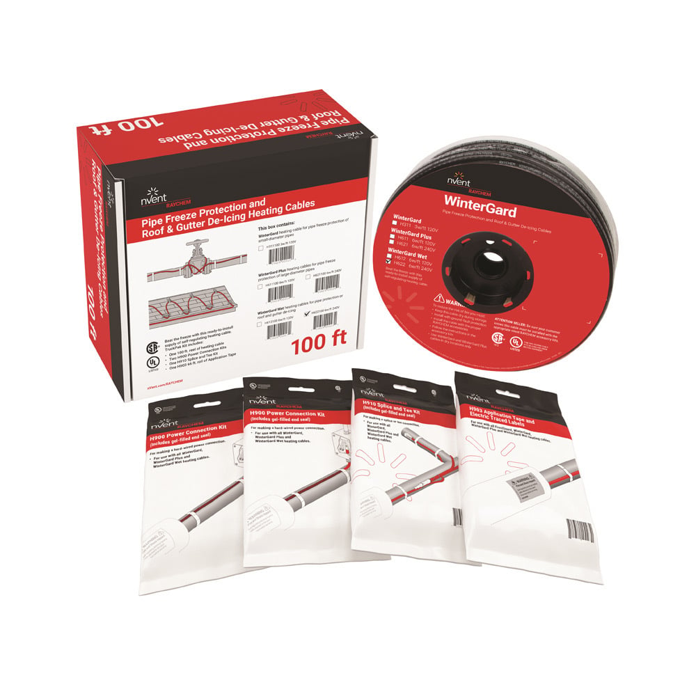 WinterGard Wet Self-Reg Heating Cable TruckPak, 240 V, 100 ft