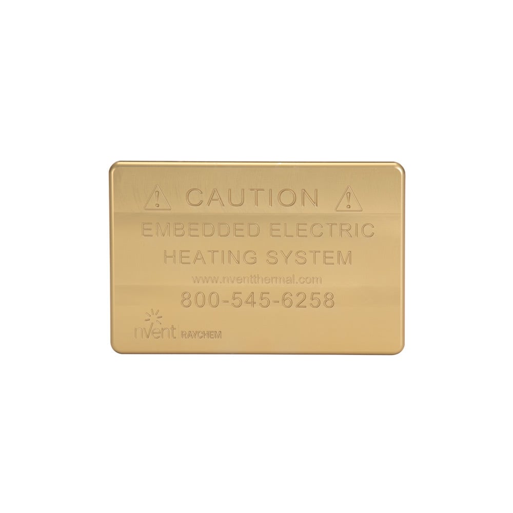 Snow Melting Caution Sign; 6x4 inch (English)