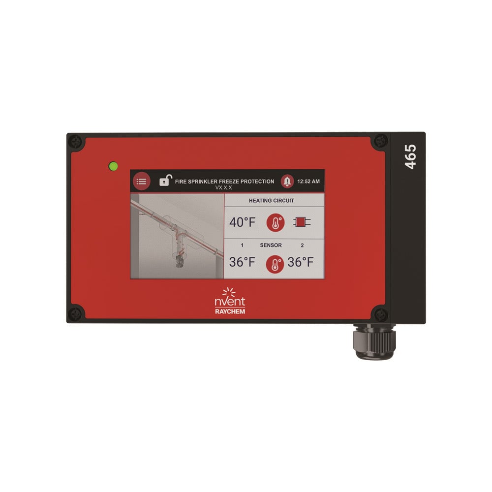 465 Controller for Fire Protection Pipe Tracing, 120-277 V, built-in GF