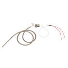 RTD Temperature Sensor with 3' stainless steel flexible armor, -76F to 400F