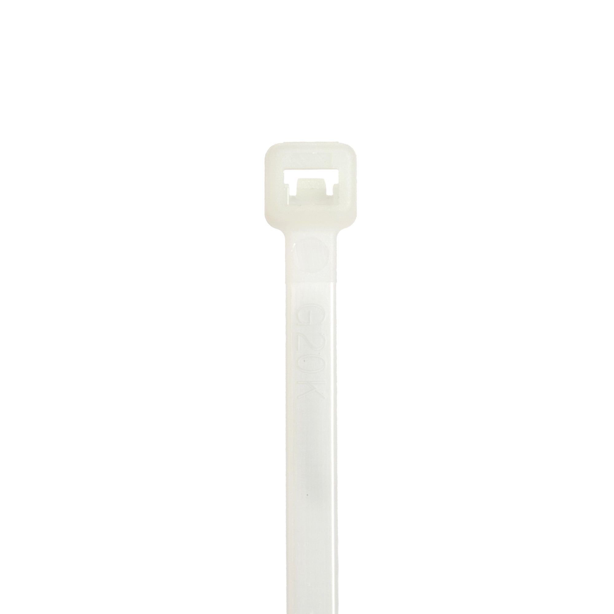 StrongHold S4-18-M Cable Tie, Natural, PA 6.6, 18lb Min Loop Tensile, 3.94"