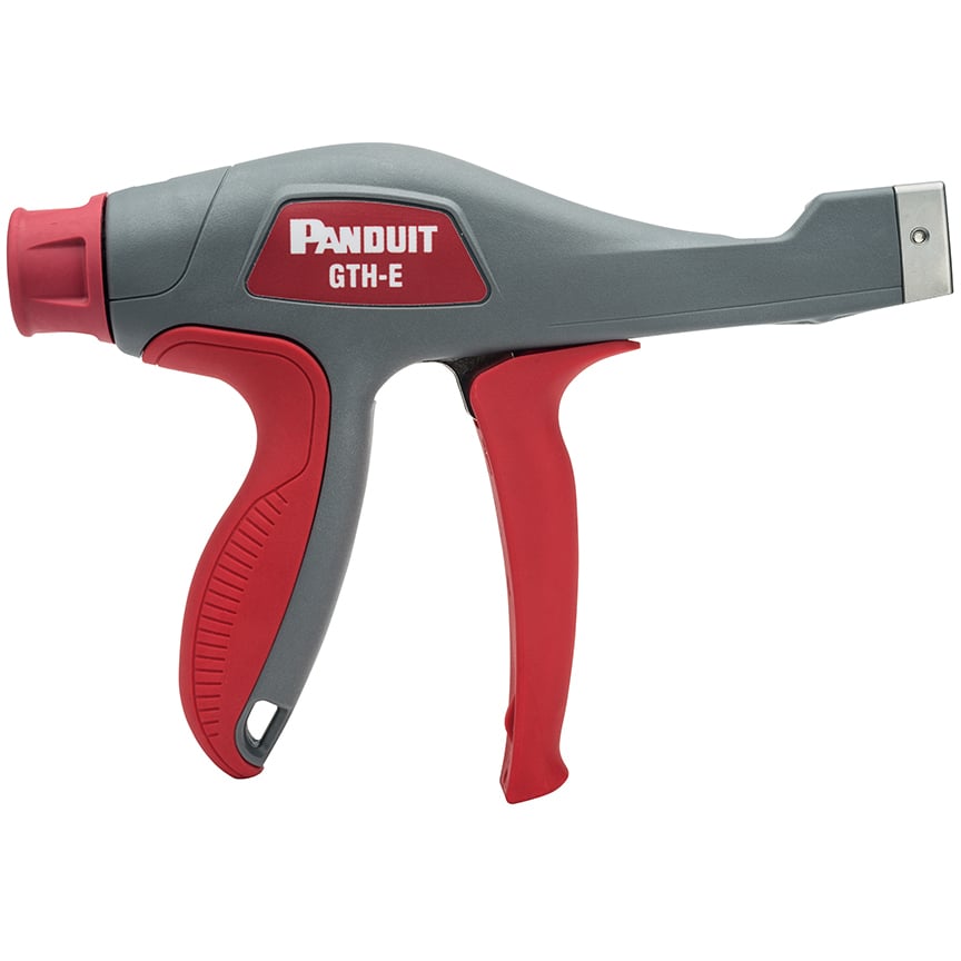 GTH-E Cable Tie Hand Tool, Dark Gray, Red, 7.8x1.28", PK1