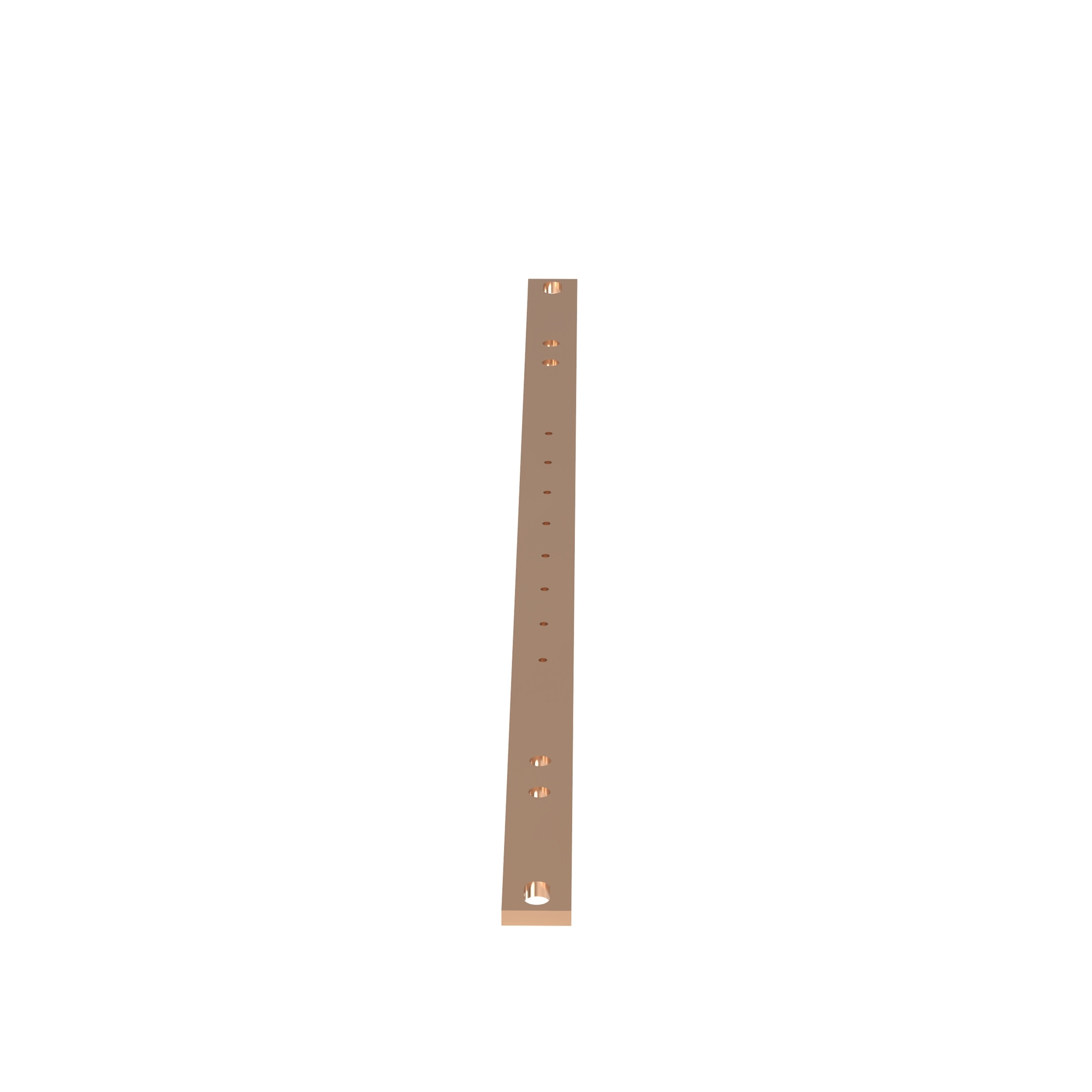 Grounding Busbar Kit, 19IN Lgth, 8 Mounti