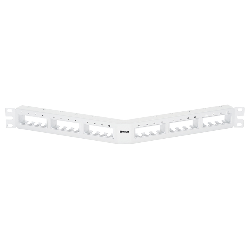 Mini Com 24 port Flush Mount Angled Patc