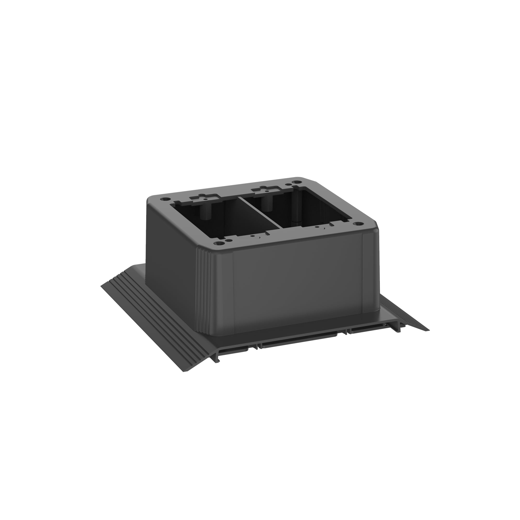 ABOVE FLOOR RACEWAY 4-CHANNEL DOUBLE GAN