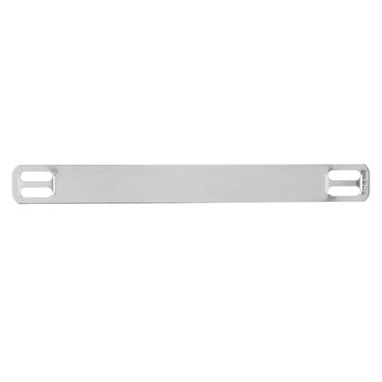 Marker Plate, 304 SS, 4 Hole, 3.5IN x .38