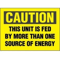 Adhesive Sign, Polyester, FTCaution This.