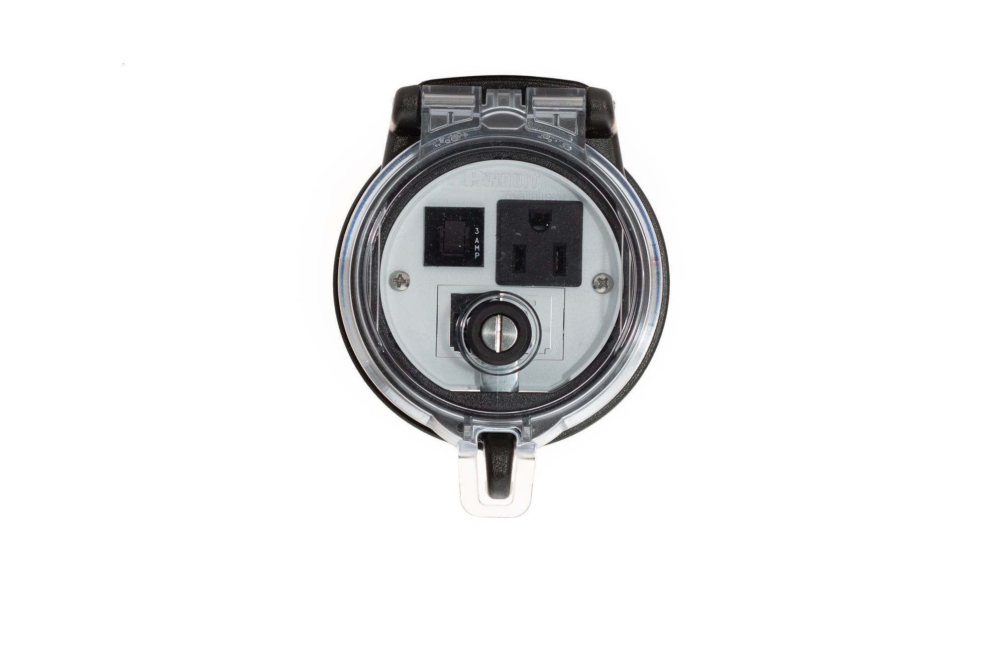 Data Access Port, 3in. Base, Simplex Out