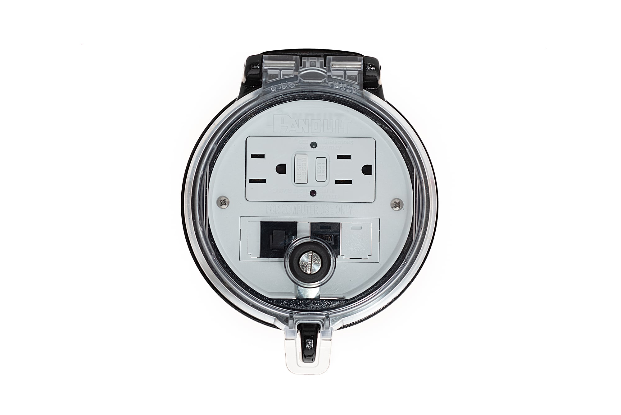 Data Access Port, 4in. Base, GFCI Outlet