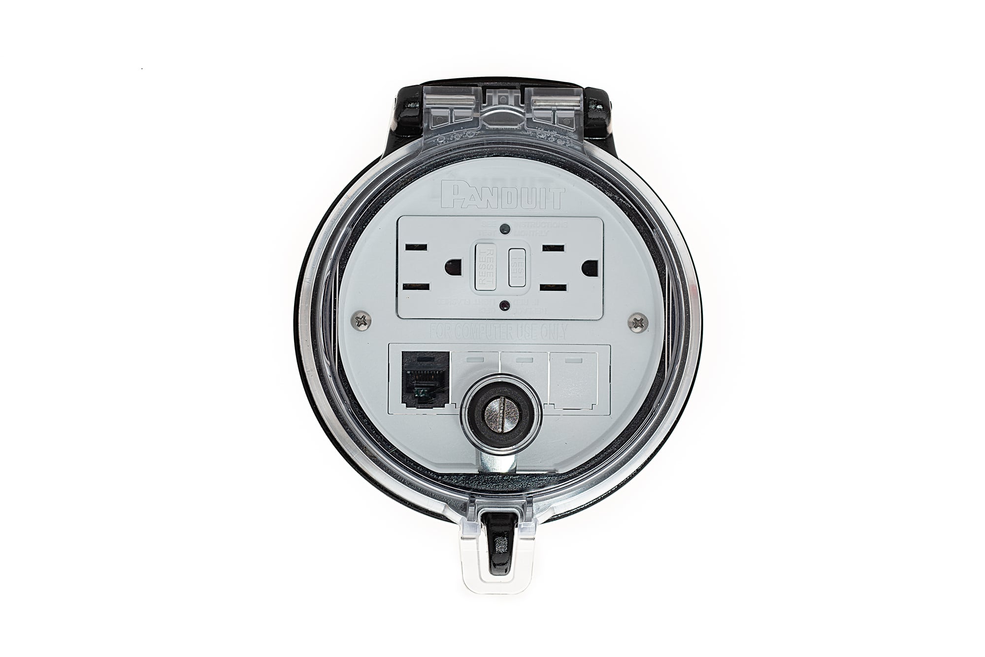 Data Access Port, 4in. Base, GFCI Outlet