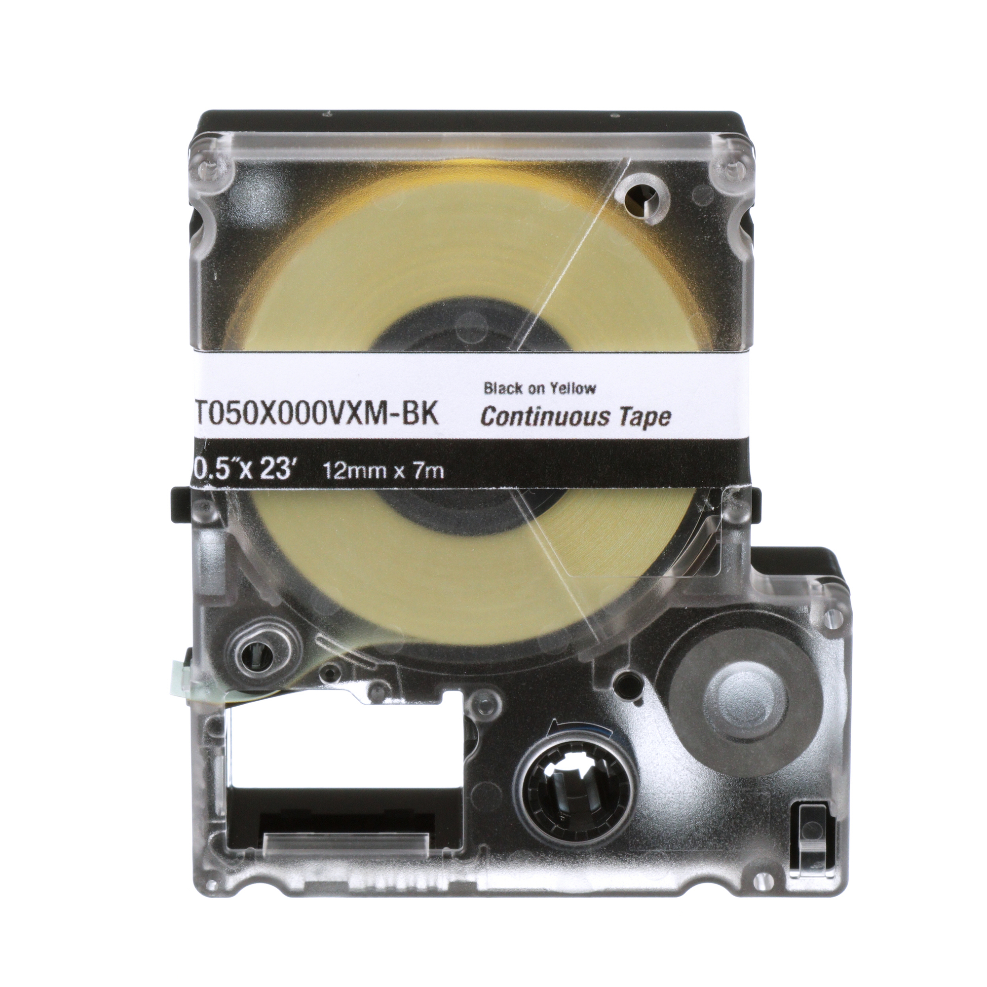 PXE T150X000VXM-BK MP Printer Cont. Tape, Safety & ID, Vinyl, Blk/Ylw, 1.5" W