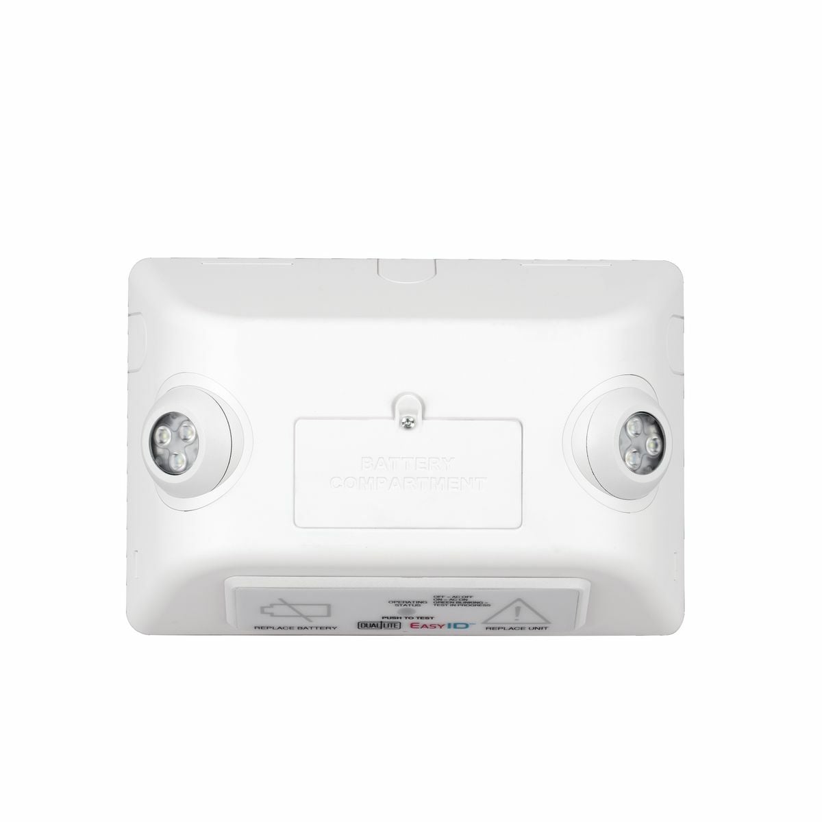 EVHC Series, Battery Runtime: 90 min, Battery Type: Lithium Iron Phosphate, Color: White, Number of Lamps: 2, Lamp Type: LED, Voltage Rating: 120/277 VAC, Wattage: 12 W.