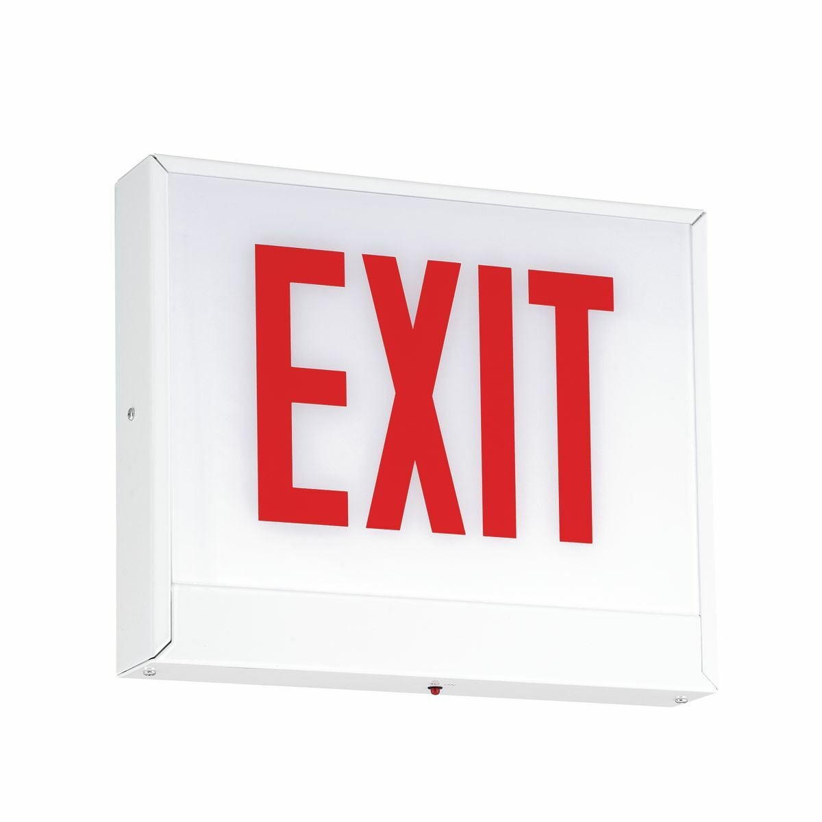 CLS Series Chicago LED steel exit sign, Mounting Type: Ceiling and Wall and End, Letter Color: red, Battery Type: No Battery.