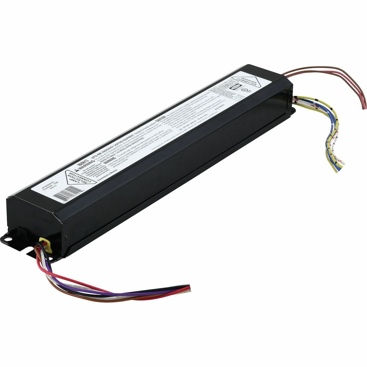 Battery Pack - Fluorescent, Lamp Type: Fluorescent, 17 - 215W, Lumen Range: 1100-1400 lm, N/A, Battery Type: Nickel Cadmium (maintenance free), Compatible with electronic, standard magnetic, energy saving and dimming AC ballast, Temperature Range: 0?C to 50?C, Damp Location, Black, 120 - 277VAC.
