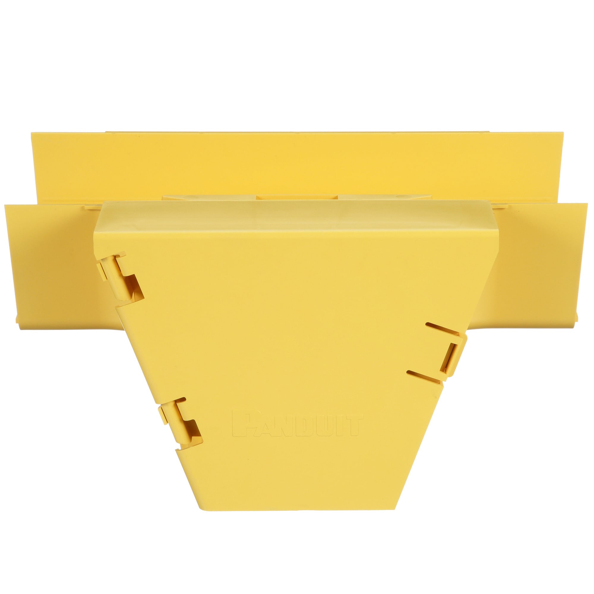 FRVT6X4LYL Vertical Tee Fitting, 90 deg Bend, For Use With FiberRunner 6 x 4 Routing System, PC/ABS, Yellow