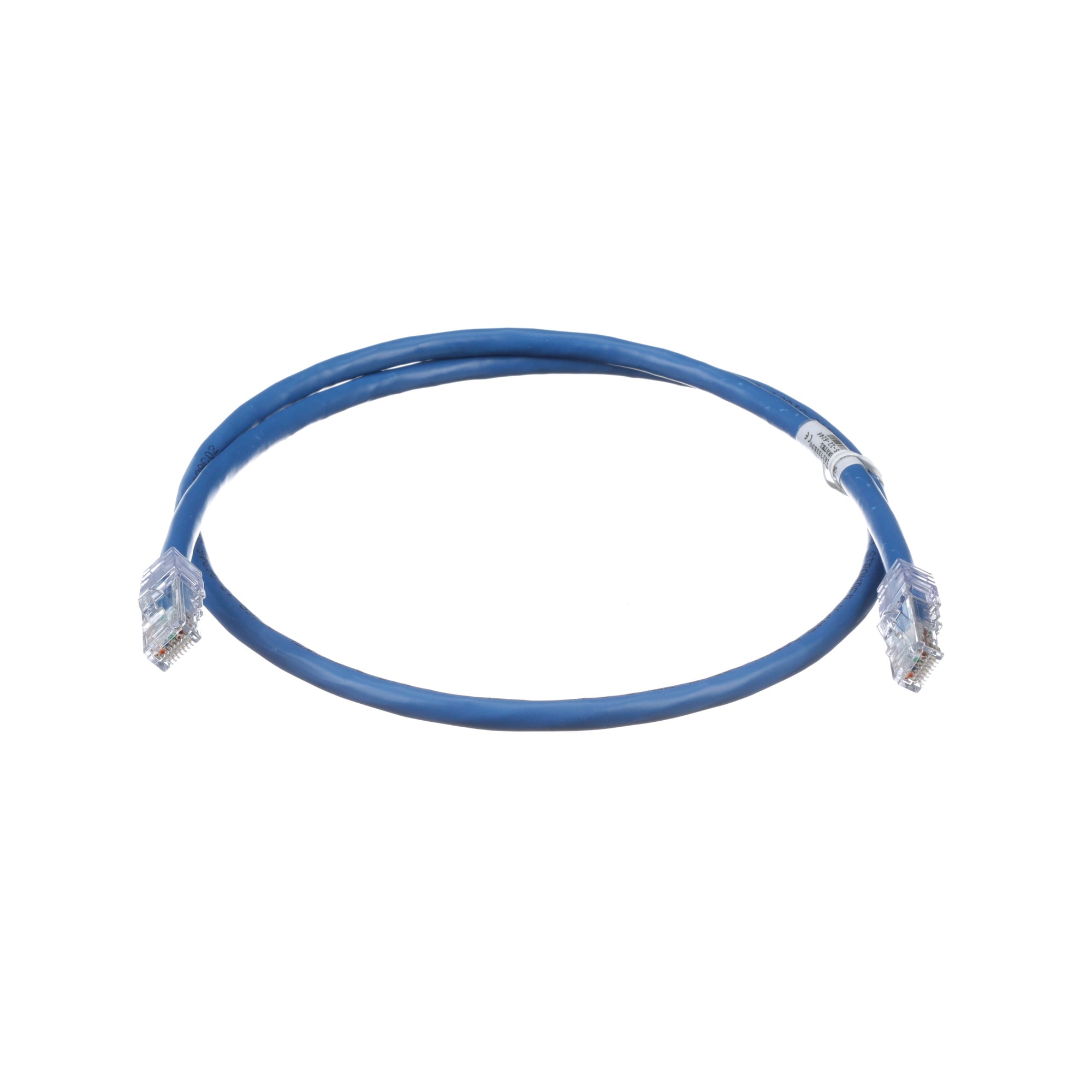 Patch cord, 24 AWG, Cat. 6A, RJ45, 1M, Gray