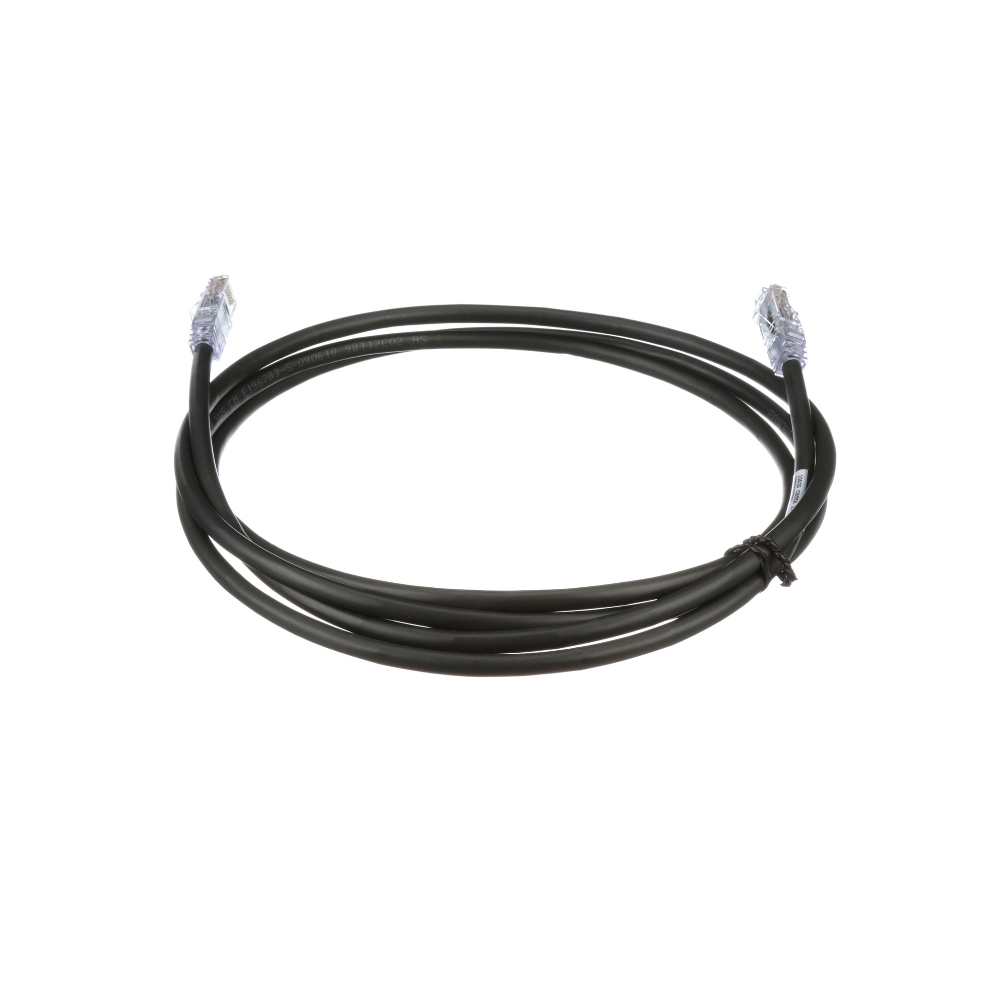 Patch cord, 24 AWG, Cat. 6A, RJ45, 12M, Black