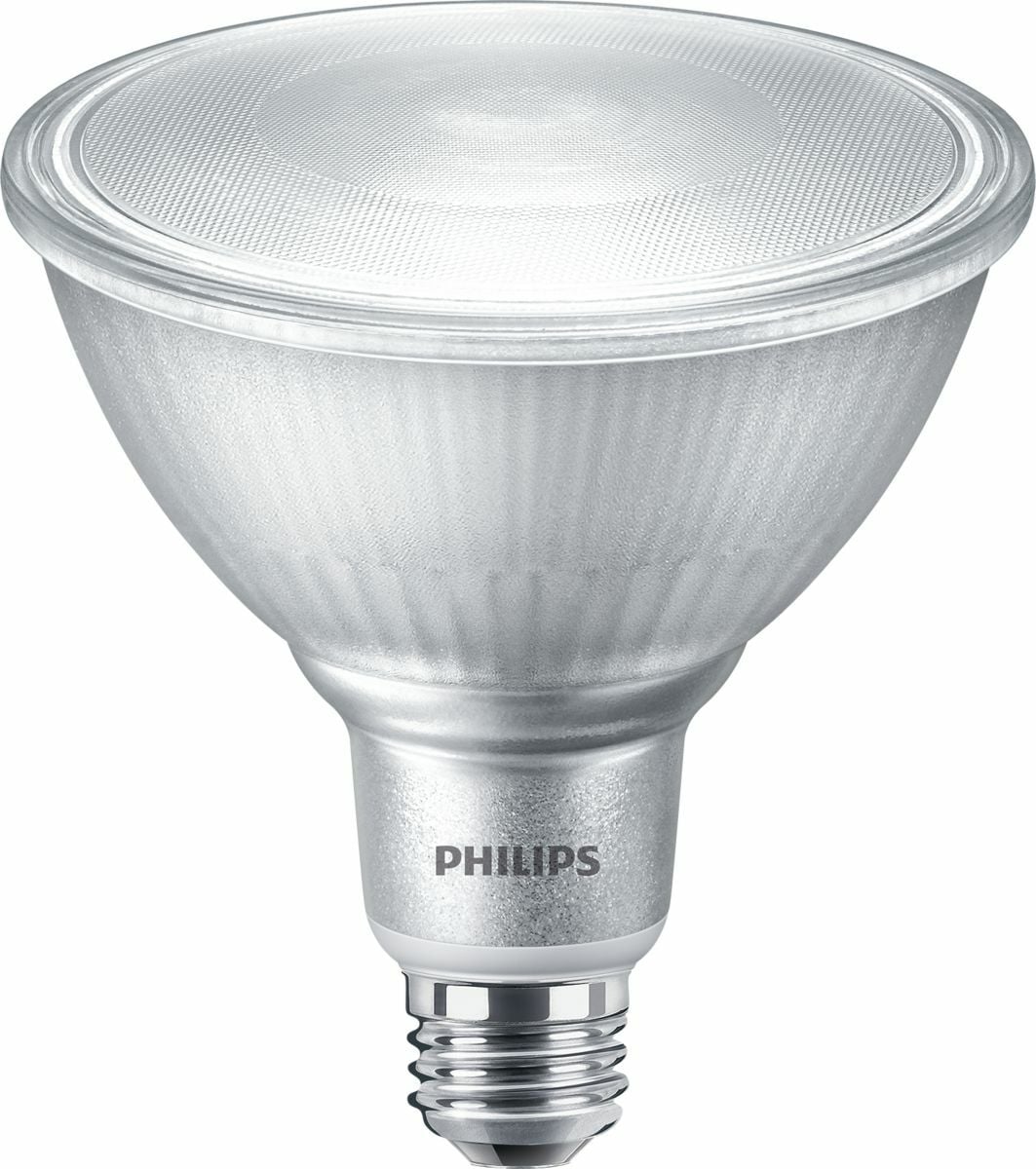 Lamp, Application: Education-Healthcare-Hospitality-Industry-Office-Public spaces-Retail-Sports, Voltage Rating: 120V, Wattage: 14W, Shape: PAR38, Base: E26-Single Contact Medium Screw, Color Temperature2700K, ColorCool White , Color Rendering Index (CRI)95, Average Life40000HR, Lumens1150LM, Frequency50 to 60Hz, Dimmable, CertificationsEU REACH restrictions compliant