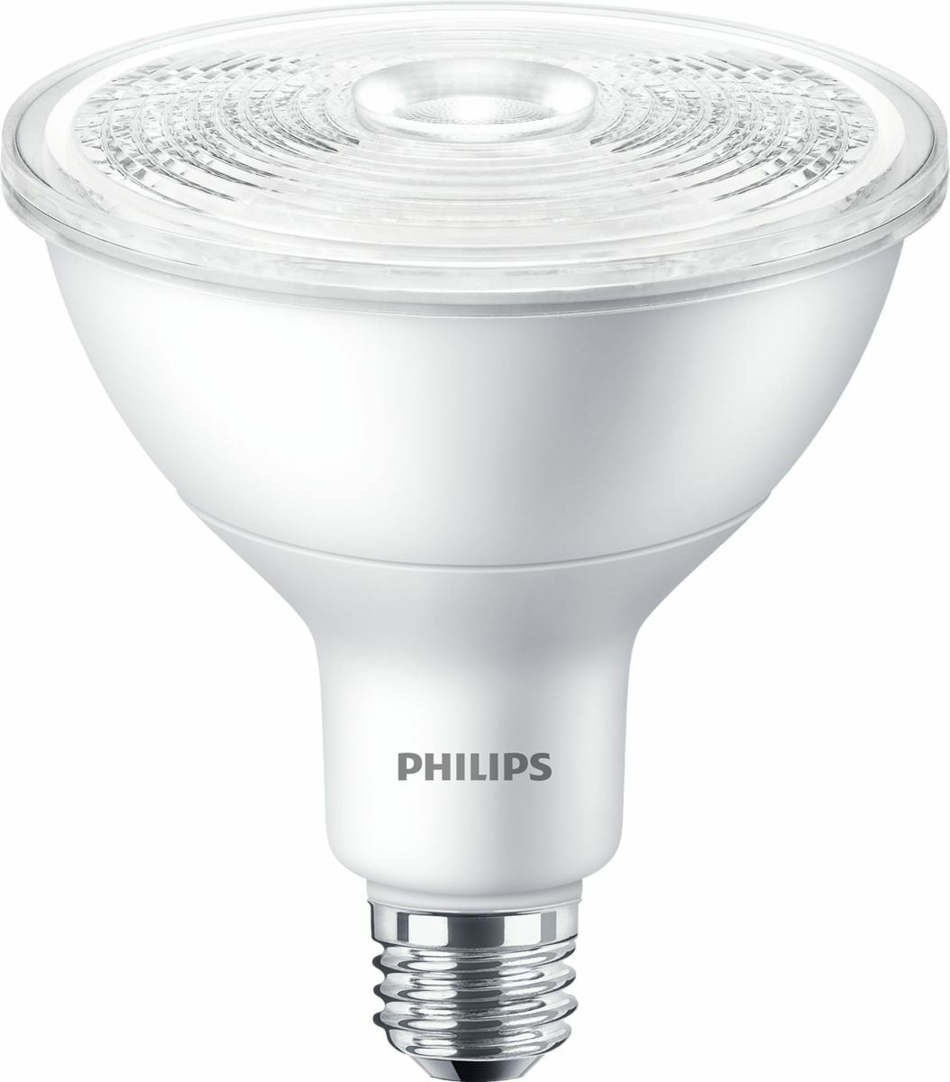 Everything you value in a Halogen PAR38 with the benefits of LED. Accent your merchandise or space without distraction. Up to 80% energy saving compared with halogen lamps;Lower maintenance costs;Will not cause fading or damage Philips LED spots with a single optic beam, provide a clean beam that's free from shadows with beam angles from 15 and 40 degrees to suit every general lighting application. Lifetime of upto 40,000 hours;Emit virtually no UV/IR light in the beam;Upto CRI95;Ranging between 3 to 5-year limited warranty;Contains no mercury Hotels, restaurants, bars, cafs, lobbies;Museums, exhibitions;Retail shops