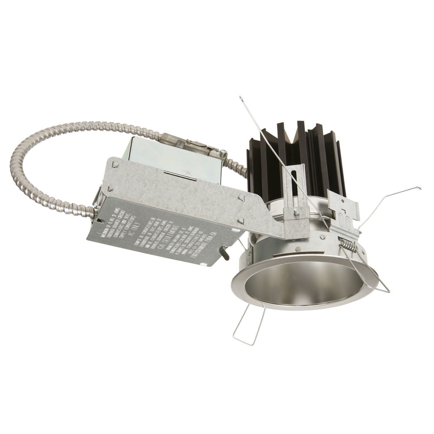 6" LED Medium Beam Reflector, Polymer Trim Ring, Specular Clear Finish