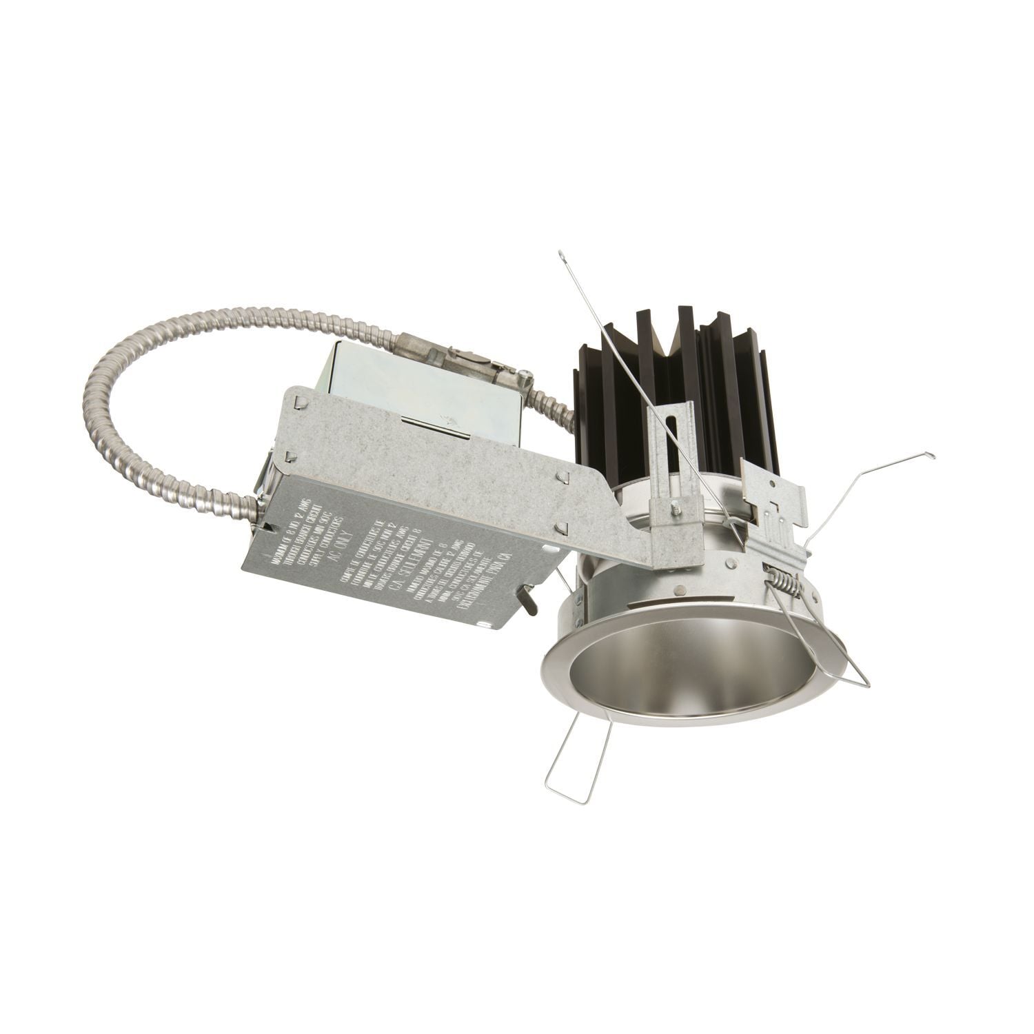 4" LED Wide Beam Reflector, Self Flanged, Specular Clear Finish