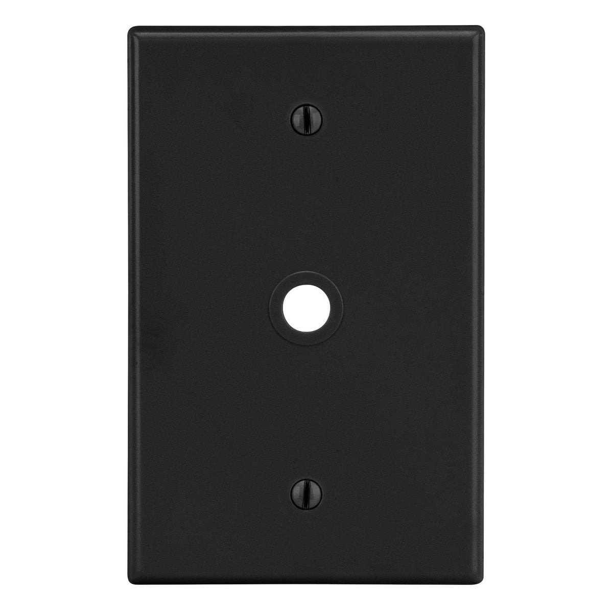 Wallplate, 1-Gang, .406" Opening, Box Mount, Black