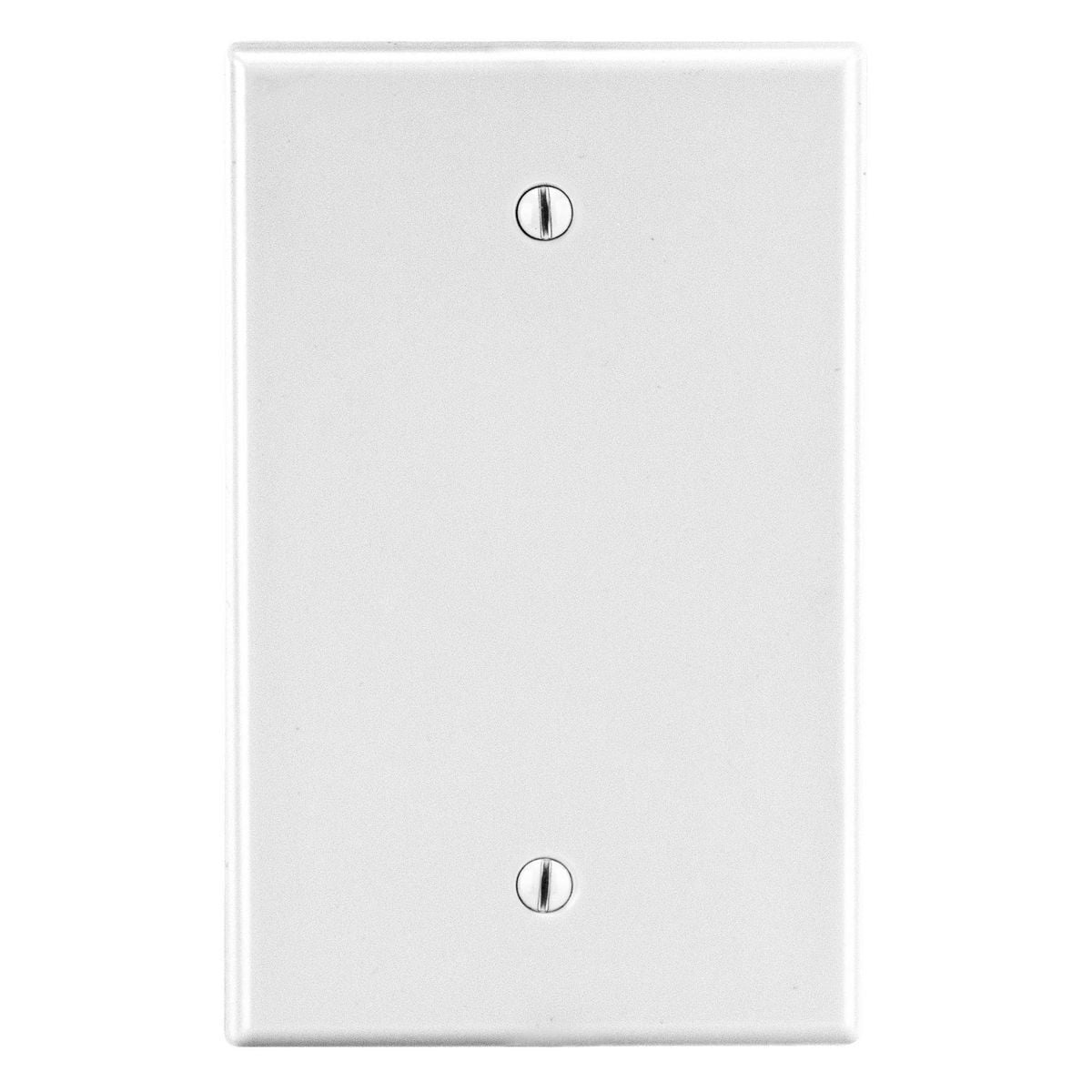 Wallplate, 1-Gang, Box Mount Blank, White