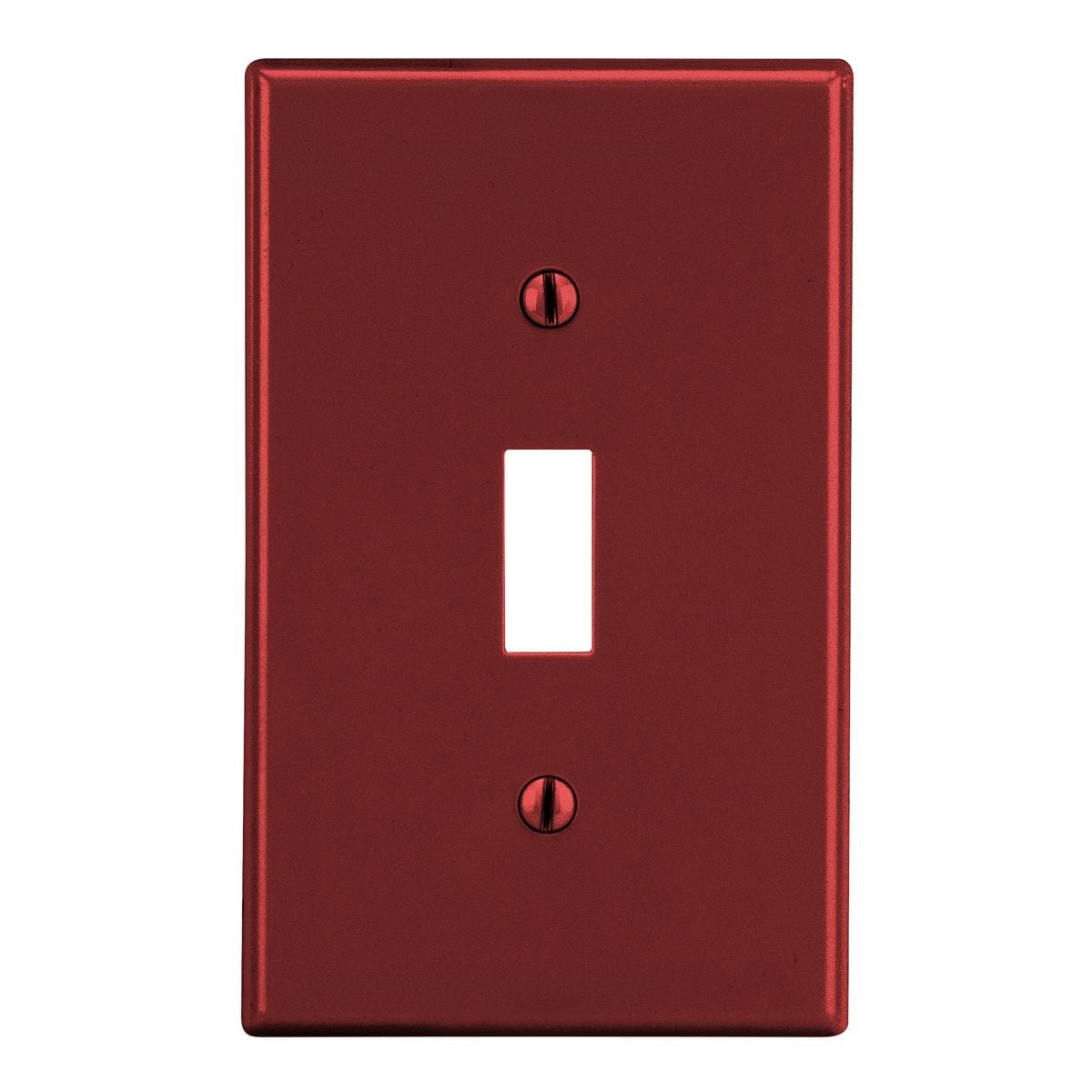 Wallplate, Toggle, 1-Gang, Red