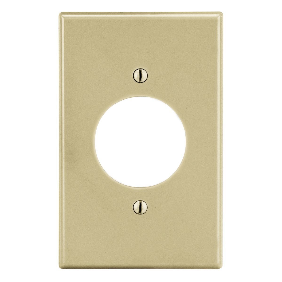 Wallplate, 1-Gang, 1.60" Opening, Ivory