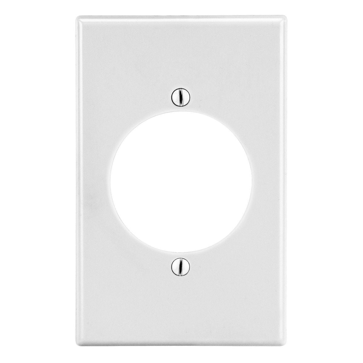 Wallplate, 1-Gang,  2.15" Opening, White