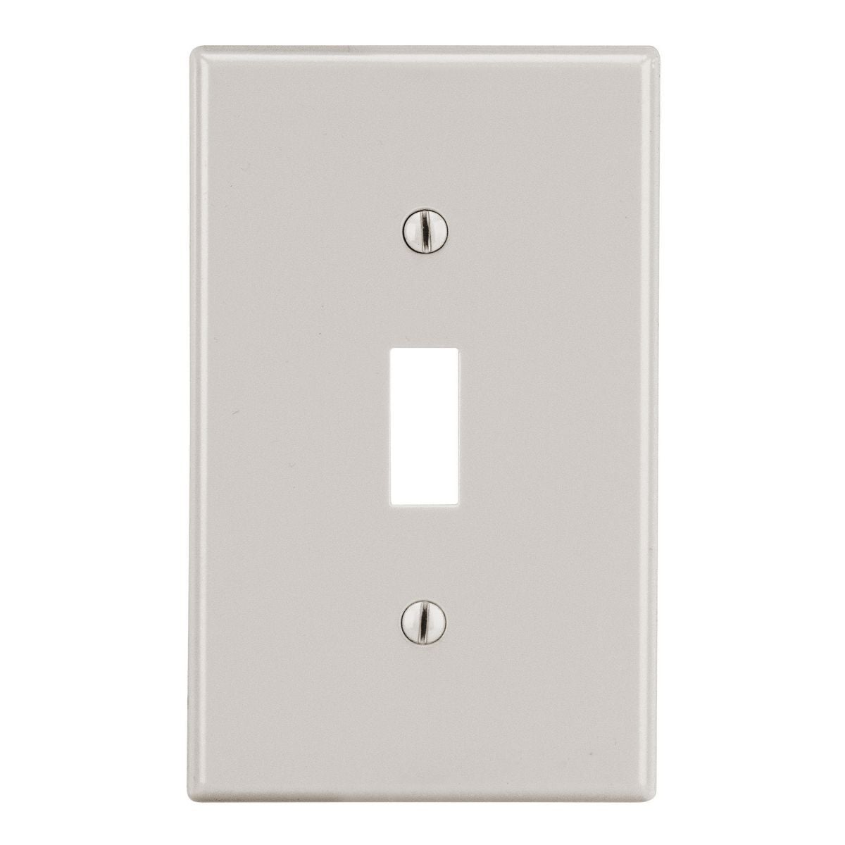 Wallplate, Mid-Size 1-Gang, Toggle, Light Almond