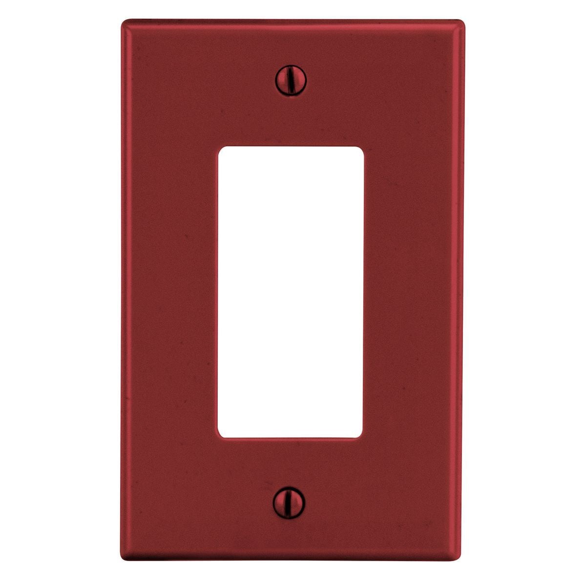 Wallplate, Mid-Size 1-Gang, 1) Decorator, Red