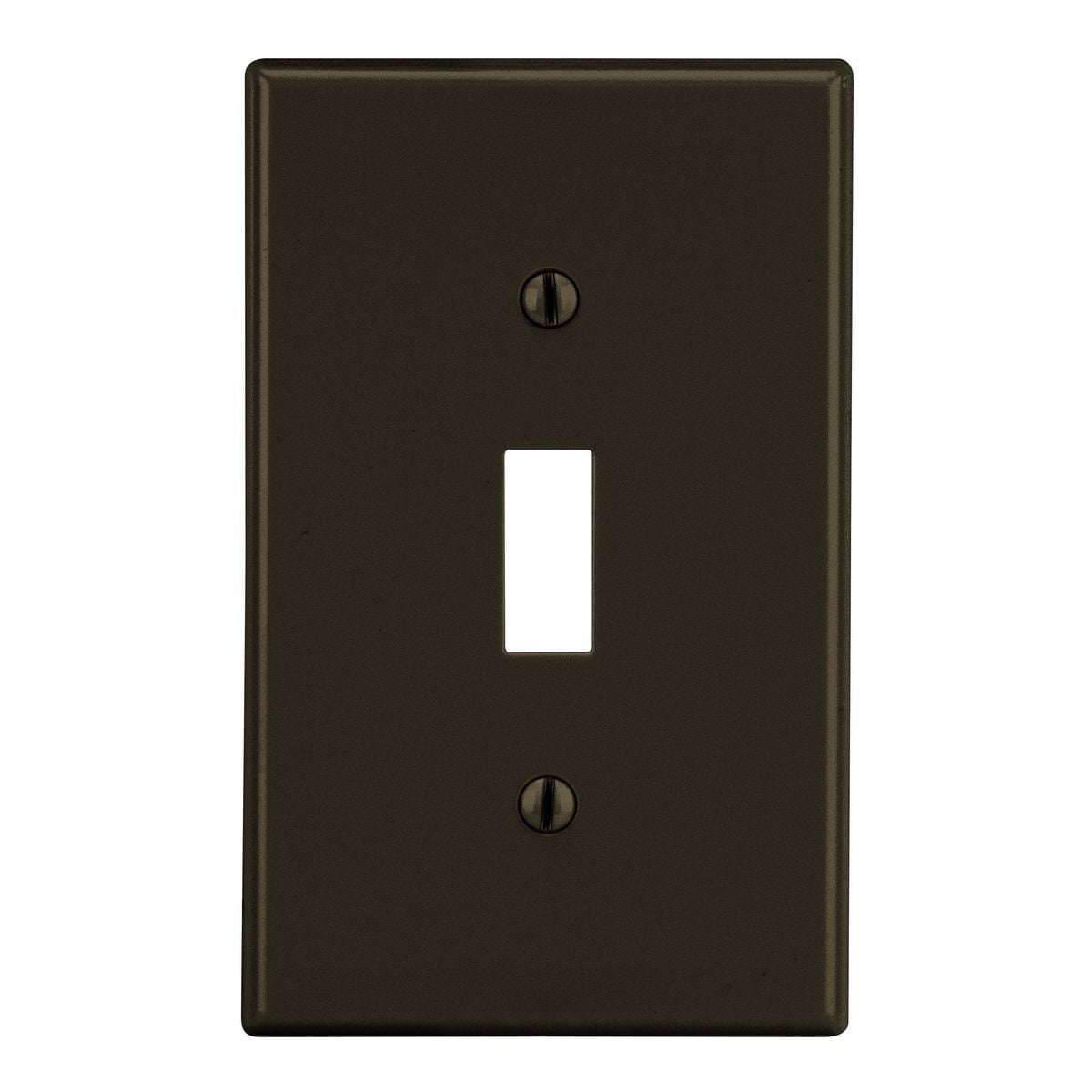 Wallplate, Toggle, 1-Gang, Brown