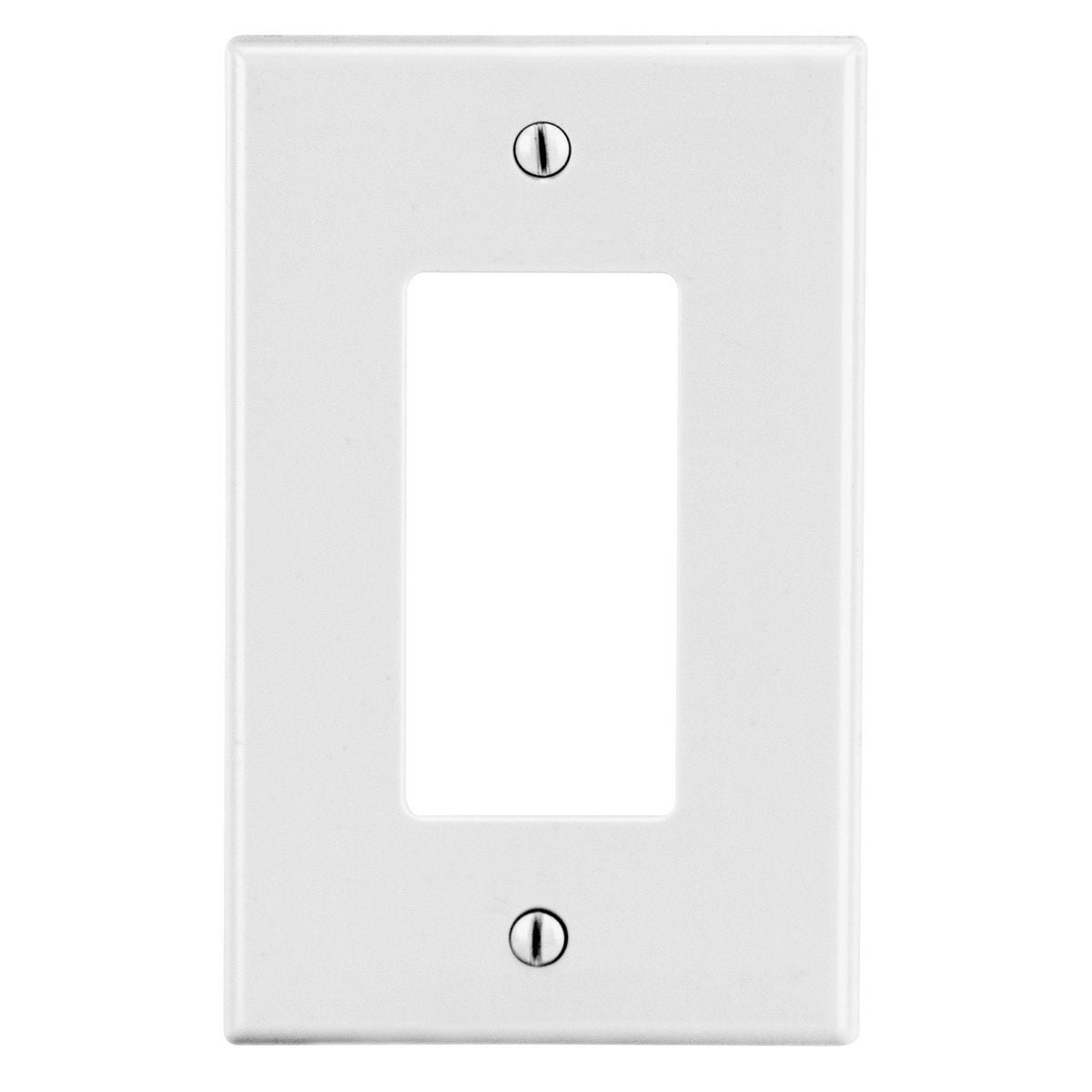 Wallplate, 1-Gang, 1) Decorator, White