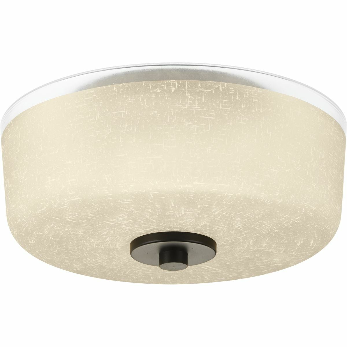 Create the sophisticated feel of modern, urban living in your home with this two-light flush mount with a textured etched umber linen glass with a clear edge accent. If you desire a vintage mid-century modern look, the Alexa Collection is just for you.