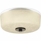 Create the sophisticated feel of modern, urban living in your home with this two-light flush mount with a textured etched umber linen glass with a clear edge accent. If you desire a vintage mid-century modern look, the Alexa Collection is just for you.