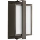 Diverge is a low-profile, modern style one-light exterior sconce that complements urban and commercial structures. Its medium base lamping is compatible with incandescent, LED or compact fluorescent sources. ADA compliant.