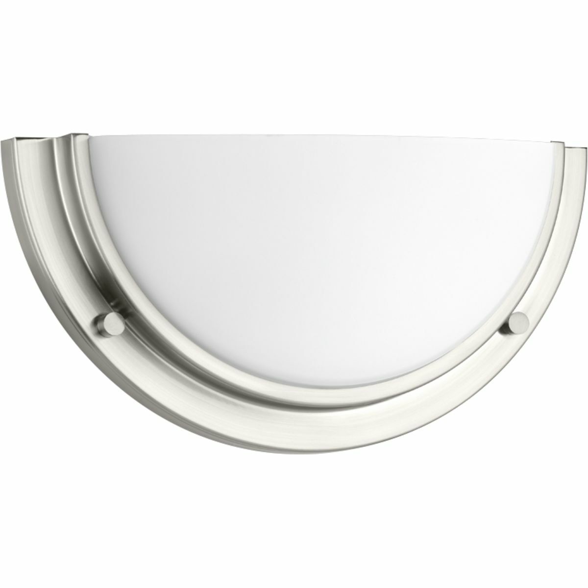 Designed for both commercial and residential interiors, Apogee is an energy efficient, high performance LED fixture. All fixtures feature 120-277V input with 0-10V compatible dimming. Etched glass shade provides an even and pleasing light effect. Apogee is 3000K, 90+ CRI and meets California Title 24 - JA8 - 2016 standards and is ENERGY STAR rated and damp location listed. The Apogee Sconce is complimented by a Brushed Nickel finish.