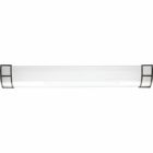 LED Linear Cloud features an LED light source, offering both form and function with energy- and cost-savings benefits. The LED Linear Cloud can be used in kitchens, basements, garages and many other utility areas. It has a white contoured shallow acrylic cloud lens with Urban Bronze finish end caps The LED Linear Cloud is a ceiling mount fixture that delivers 3,676 lumens, is 90 CRI and with 3000K color temperature. Acrylic diffuser gives even light distribution. ENERGY STAR certified, Title 24 compliant, Damp location listed. Flicker-free dimming to 10 percent brightness with most Forward Phase Triac dimmers.