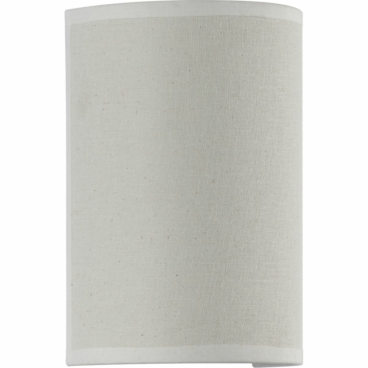 A curved, Off-White Linen shade gracefully encloses the cutting-edge light source in the Inspire LED one-light wall sconce. Exude a soft glow in any transitional interior by installing this fixture in any space where additional lighting is desired.
