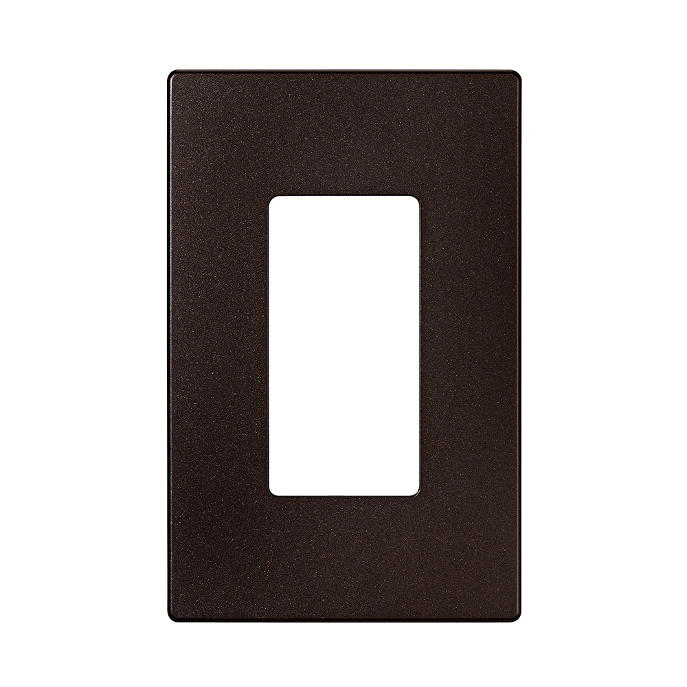 Eaton Wallplate, Single-gang, Decorator, Without screws, oil rubbed bronze