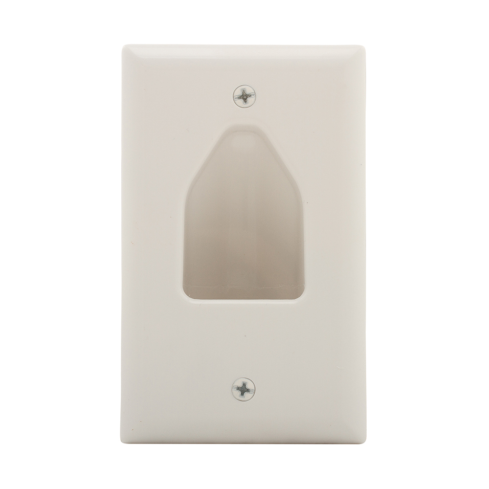 Wallplate 1 Gang Multimedia Recessed WH 4665806