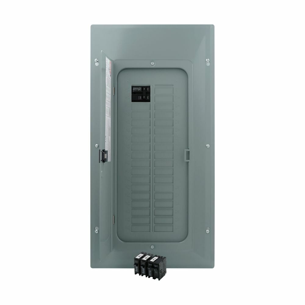 Value pack,Plug-on neutral main circuit breaker loadcenter,100A,X5,Aluminum,Cover included,NEMA 1,Metallic,10 kAIC,BR,60 circuits,30 spaces,Three-wire,Single-phase,#4-1/0 AWG Cu/Al,Combination,Type BR 1-inch breakers,120/240V