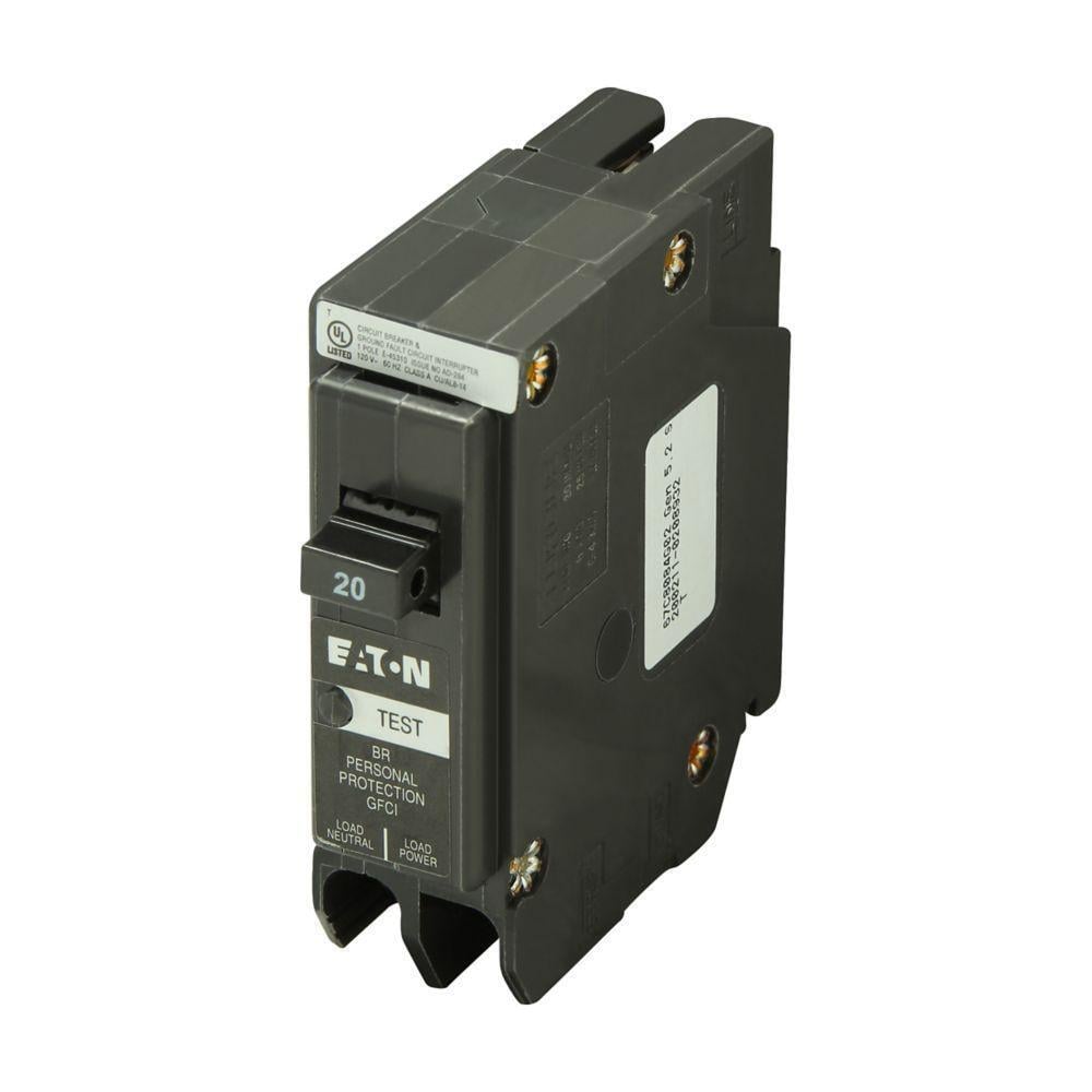 BRN120GF Miniature Circuit Breaker, 20 Amp, 1 Pole, 120/240V