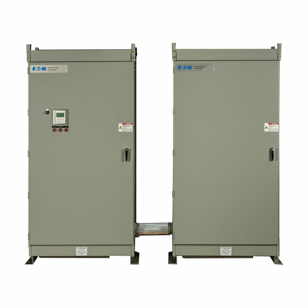 Eaton floor mounted, 480V, 150 kvar, 60Hz, 4.2H, main breaker, Nema 3R